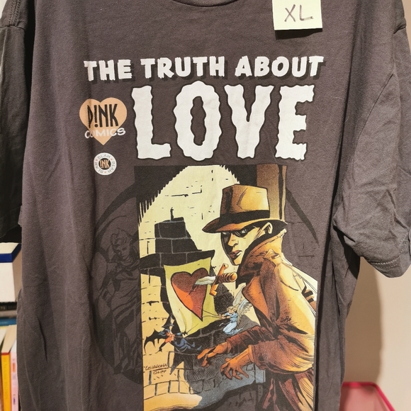 Mens Pink truth about love xl - Picture 3 of 3